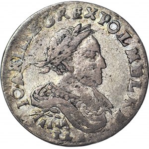 RR-, Jan III Sobieski, Ort 1680, najrzadszy rocznik, R5