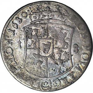 RR-, Jan III Sobieski, Ort 1680, najrzadszy rocznik, R5