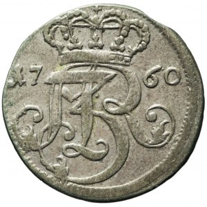 R-, August III Sas, Trojak 1760, Danzig