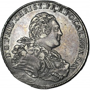 Frederick Krystian, Thaler 1763 IFôF, S, Leipzig, beautiful