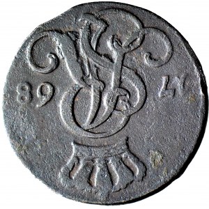 RR-, Stanislaw A. Poniatowski, penny 1768 ODWROTKA, Berez. 10zł