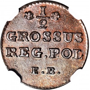 R-, Stanislaw A. Poniatowski, Half-penny 1782 EB, minted