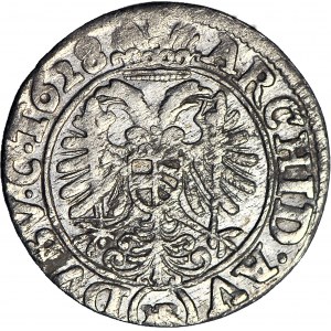 Schlesien, Ferdinand II, 3 krajcars 1628 (HR), Wrocław, schön