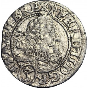 Śląsk, Ferdynand II, 3 krajcary 1628 (HR), Wrocław, ładny