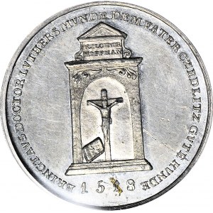 Śląsk, Medal 1818, 300-lecia Reformacji, Heinz Georg, rycerz Zedlitz-Neukirch