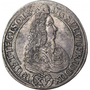 Schlesien, Herzogtum Olesnica, Sylvius Frederick, 15 krajcars 1694, Olesnica, schön