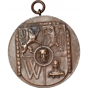 Silesia, Wroclaw, 1907 medal of the Singing Association, bronze 70mm