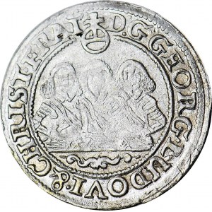RRR-, Silesia, Three Brothers, 1 krajcar 1655, Brzeg, error in reverse legend!