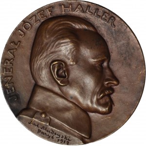 Jeneral Joseph Haller 1919 rare RR medal!
