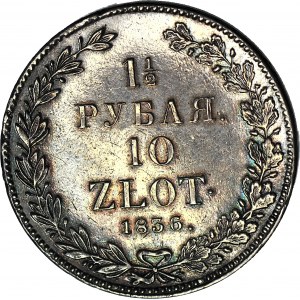 R-, Königreich Polen, Nikolaus I., 10 Gold 1836 НГ, schön