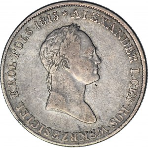 R-, Königreich Polen, Alexander I., 5 Zloty 1830 KG, Seltenheit, Berez. 15 zl.