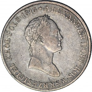 R-, Królestwo Polskie, Aleksander I, 5 złotych 1830 KG, najrzadsze, Berez. 15 zł