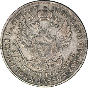R-, Kingdom of Poland, Alexander I, 5 zloty 1830 KG, rarest, Berez. 15 zl.