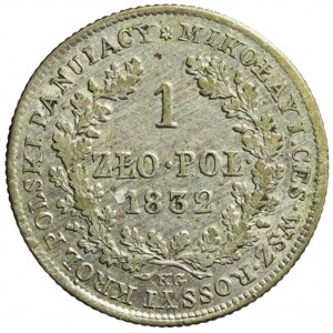 R-, Kingdom of Poland, Alexander I, 1 zloty 1832, small head