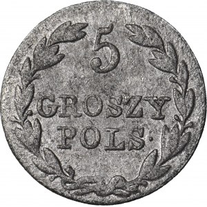 RR-, Kingdom of Poland, 5 groszy 1830, very rare vintage