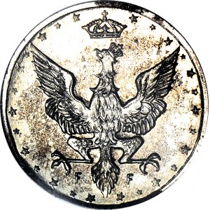 RR-, Kingdom of Poland, 10 pfennigs 1918, LUSTERED