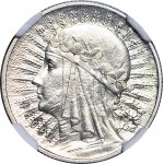 RR-, 1 złoty 1932, Głowa, srebro, PRÓBA, ŚWIEŻY STEMPEL