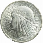10 Zloty 1932, Kopf, Warschau, Münzstätte