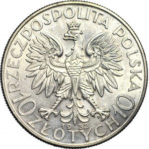 10 Gold 1932, Kopf, London, geprägt