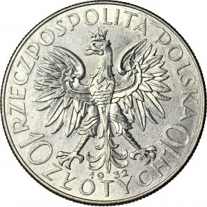 10 złotych 1932, Głowa, Londyn, mennicza