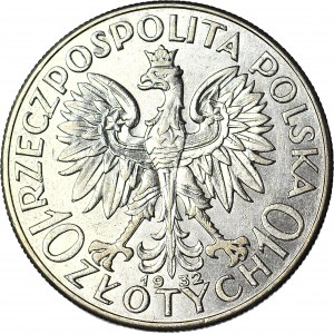 10 złotych 1932, Głowa, Londyn, piękna