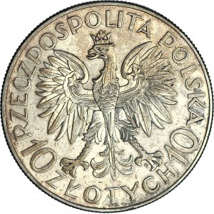 10 Gold 1933, Traugutt, schön