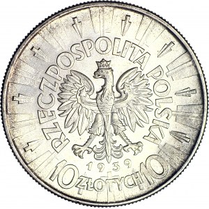 10 złotych 1939, Piłsudski, wspaniały