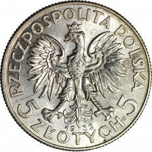 5 złotych 1932, Głowa, Londyn, mennicza