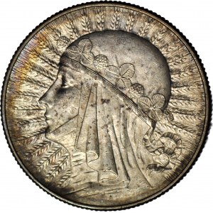 5 złotych 1933, Głowa, mennicza