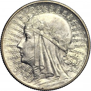 5 Gold 1933, Kopf, geprägt