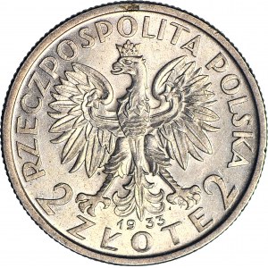 2 Gold 1933, Kopf, geprägt