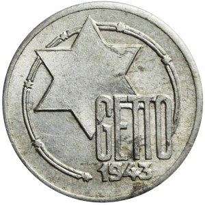 Ghetto, 5 marks 1943, aluminum