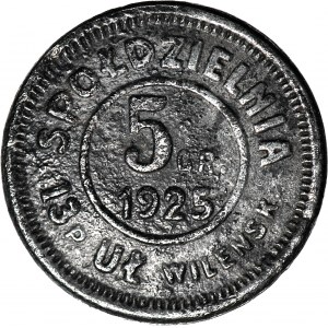 R*, Novi Vileyka, 5 pennies of the Cooperative of the 13th Regiment of Vilnius Lancers