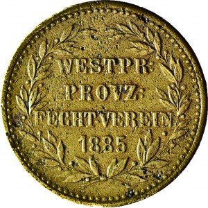 RR-, Gdańsk, żeton 1885, Fecht-Verein, nienotowane