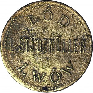 R-, Lviv, Token for 5 pennies/copies?, L. Stadtmüller