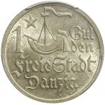 Wolne Miasto Gdańsk, 1 gulden 1923, piękny