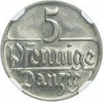 Free City of Gdansk, 5 pfennigs 1923, minted