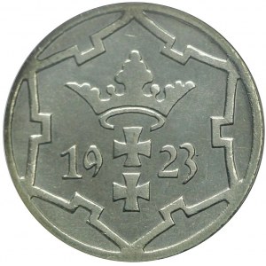 R-, WMG, 5 fenigów 1923, STEMPEL LUSTRZANY