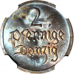 Freie Stadt Danzig, 2 fenigs 1926, postfrisch, Farbe BN