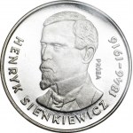 100 Gold 1977, Henryk Sienkiewicz, Schrägstrich, PRÓBA, Silber