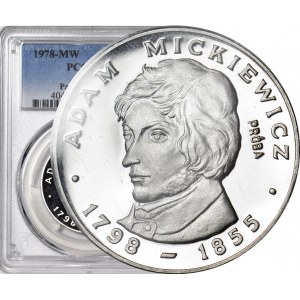 100 złotych 1978, Adam Mickiewicz, PRÓBA, srebro