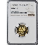 RR-, 2 gold 1985, PROOFLIKE