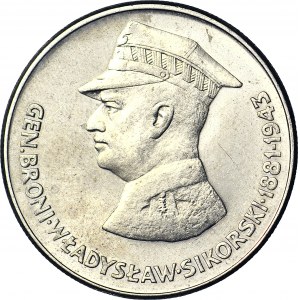 RR-, 50 zloty 1981, Władysław Sikorski, DESTRUKT - DOUBLE DIE