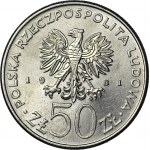 RR-, 50 zloty 1981, Wladyslaw Sikorski, DESTRUKT - DOUBLE DIE