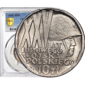 10 Zloty 1968, XXV JAHRE DER LWP, postfrisch