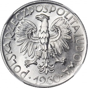 5 złotych 1960, Rybak, menniczy