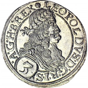 Österreich, Leopold I., 3 Krajcars 1670, Wien, gemünzt