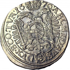 Österreich, Leopold I., 3 Krajcars 1670, Wien, gemünzt