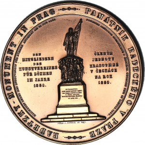 Czech Republic, Medal 1859, unveiling of the Radetzky Monument in Prague, 80.5mm