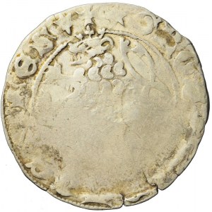 RRR-, Gegenstempel auf einem Prager Pfennig aus dem 15. Jahrhundert - Erlangen